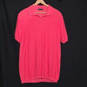 Phil Petter Made in Austria Terry No Button SS Polo - Coral - Sz XL*